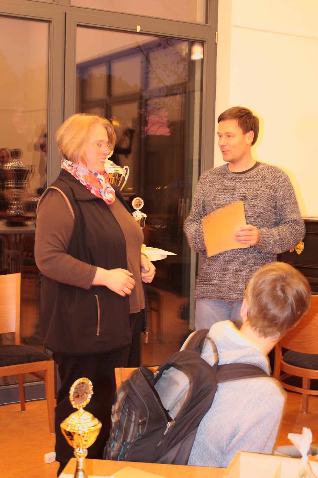 Beste unter 1200 DWZ: Stefanie Greve