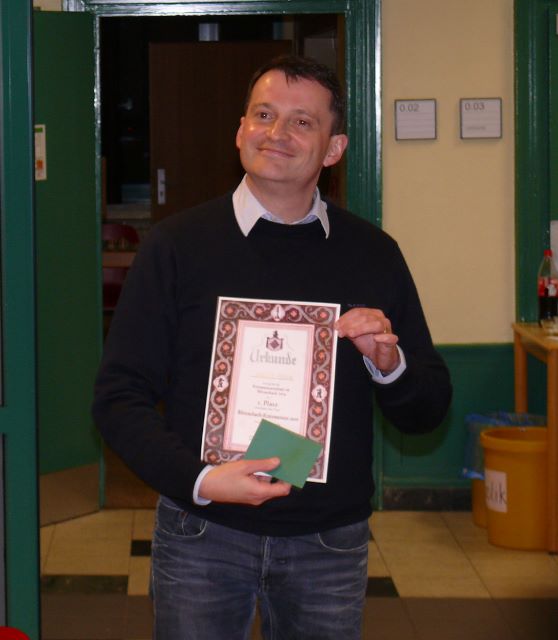 Der Kreismeister im Blitzschach 2014: Martin Meuer vom SK Hermannsburg