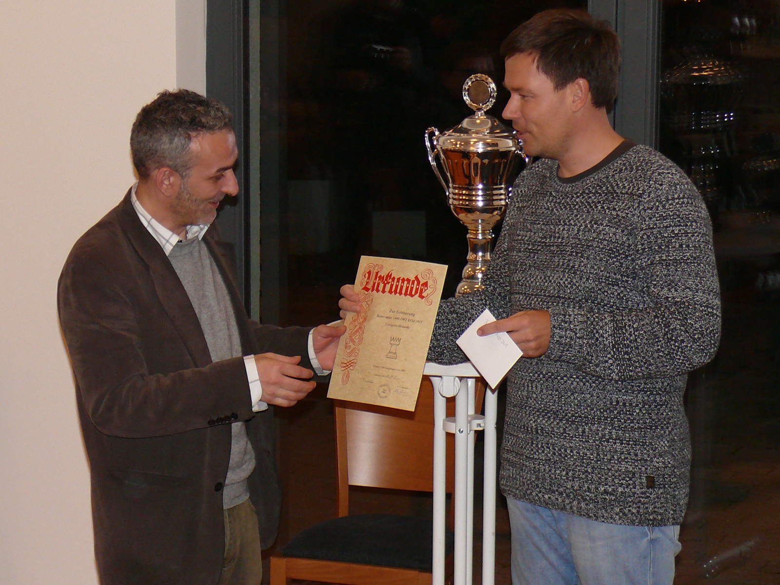 Bester unter 1400 DWZ :Calogero Minardo