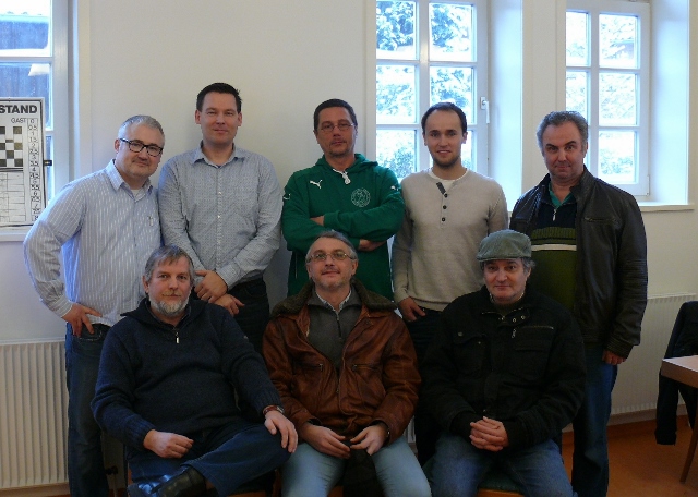 Die siegreiche Mannschaft!
Endlich mal die ersten acht zusammen...