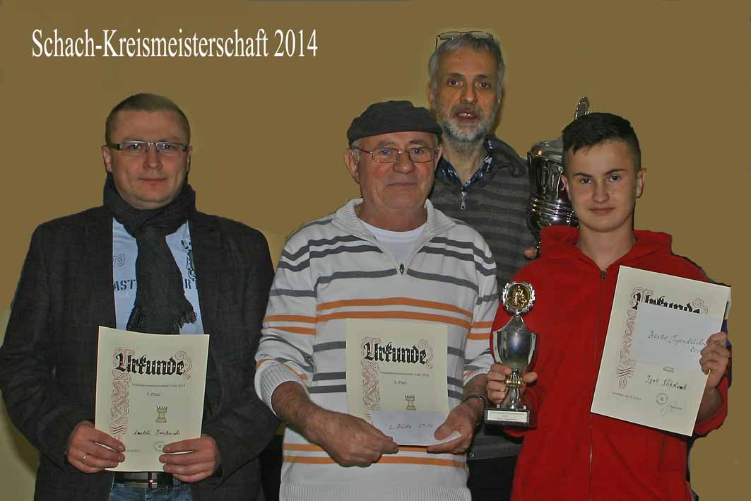 Knut Weinreich (hinten)
Anatoli Trenkenschu (v.links)
Slavko Krneta (v. mitte)
Igor Shkolnik (v. rechts)