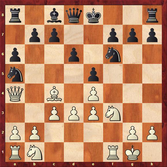 Stellung nach 9.Da4+